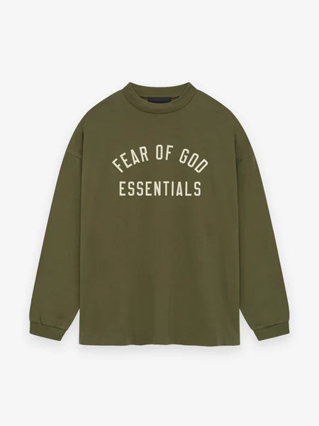 Essentials Jersey Longsleeve Tee  Military