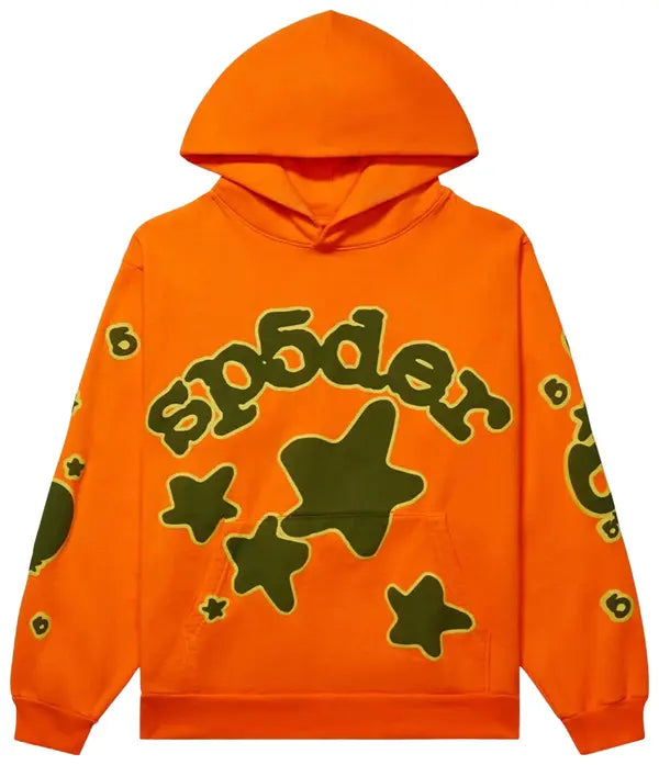 Sp5der Beluga Hoodie Orange-Empxre Boutique