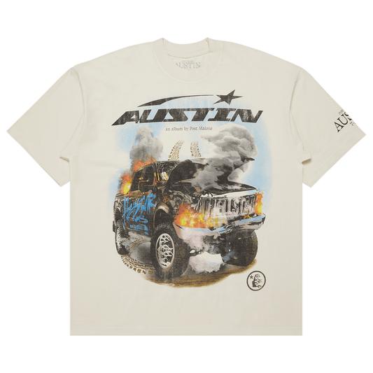 Hellstar x Post Malone Austin Tee 'Cream'