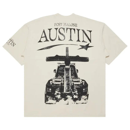 Hellstar x Post Malone Austin Tee 'Cream'