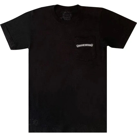Chrome Hearts Horseshoe Cross Print Pocket Tee Black (Pre-Owned)