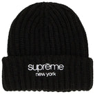 Supreme Chunky Rib Classic Logo Beanie Black-Empxre Boutique