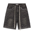 Vale Forever Rainstorm Jorts Black-Empxre Boutique