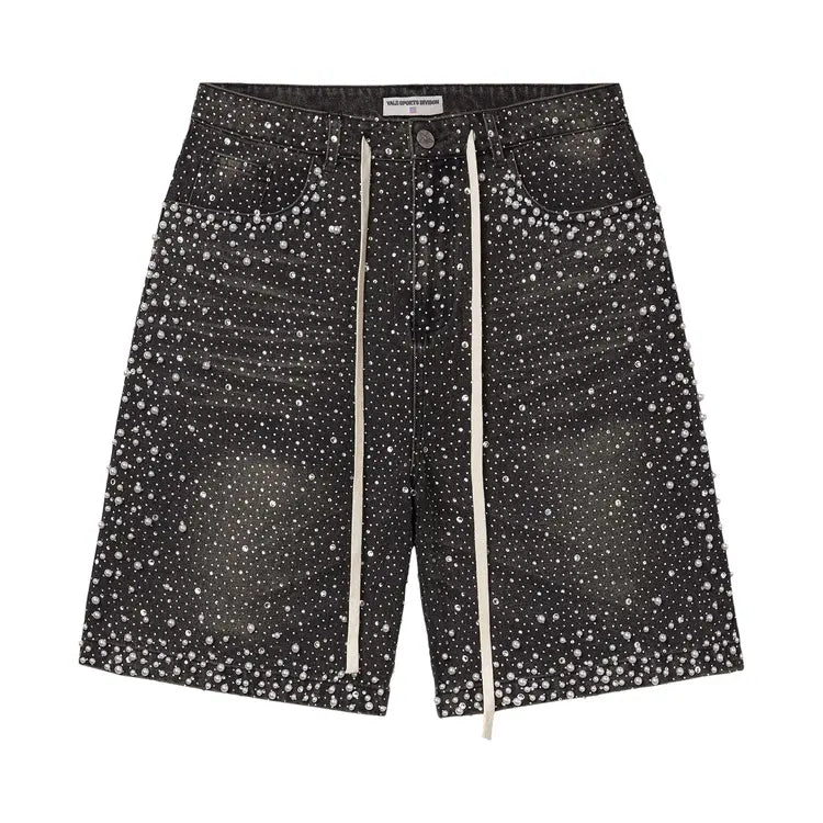 Vale Forever Rainstorm Jorts Black-Empxre Boutique