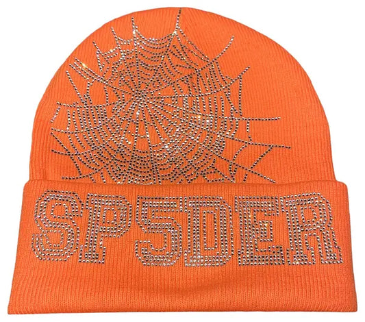 Sp5der Web Beanie 'Orange'-Empxre Boutique