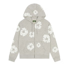 Denim Tears Cotton Wreath Zip Hoodie Grey-Empxre Boutique