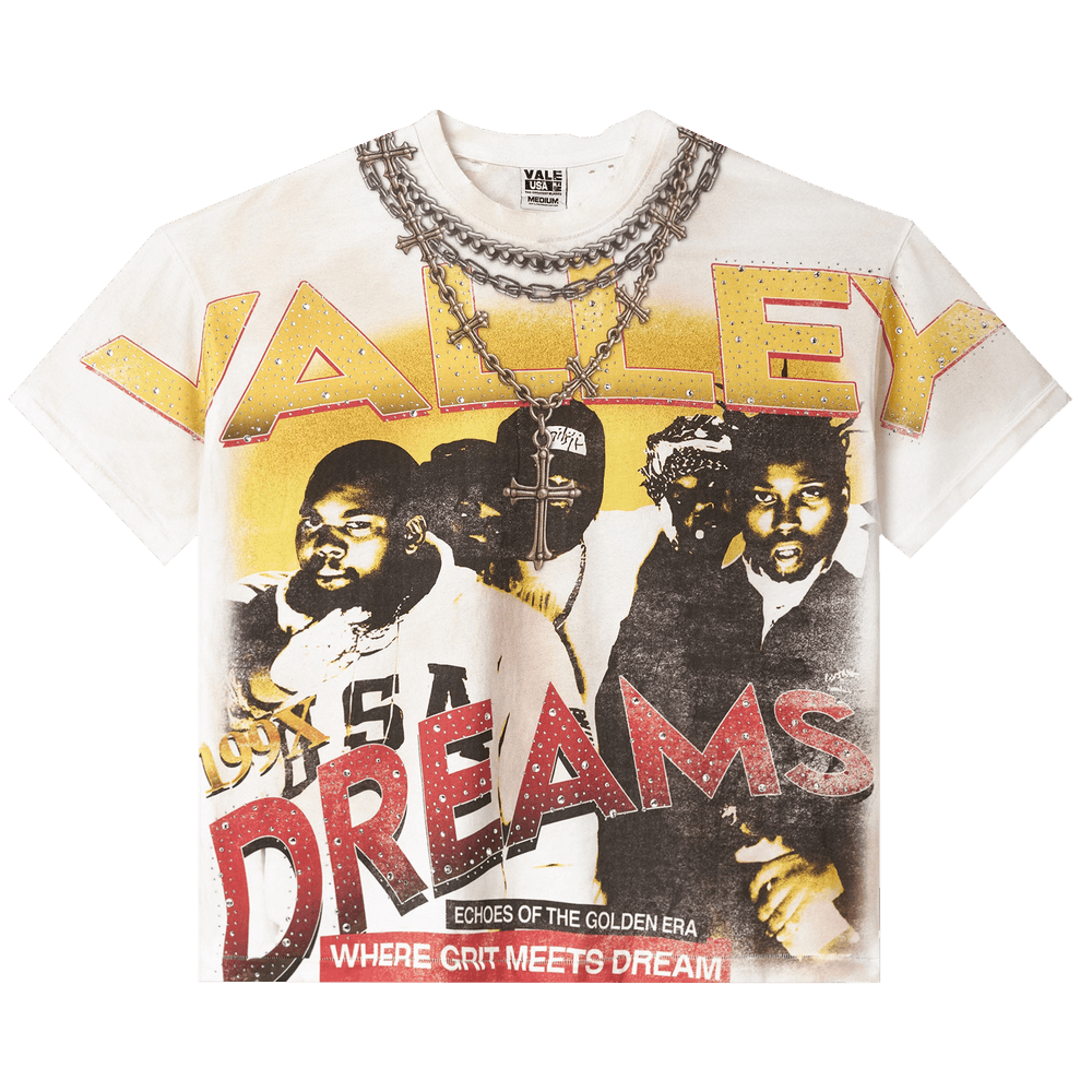 Vale Forever Golden Chambers Bling Tee White-Empxre Boutique