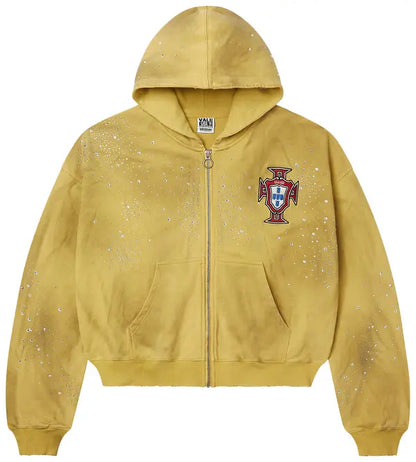 Vale Forever Sun Custered Zip Up Yellow