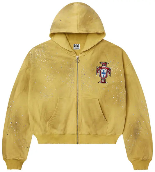 Vale Forever Sun Custered Zip Up Yellow