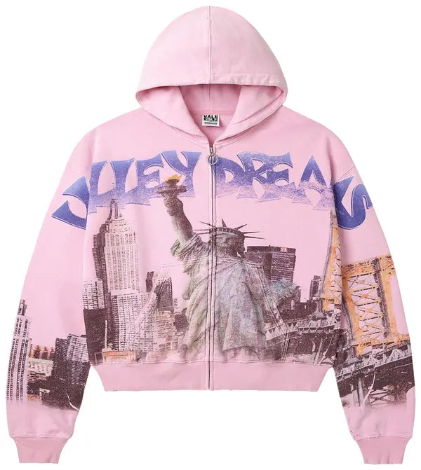 Vale Forever NYC Zip Up Pink-Empxre Boutique