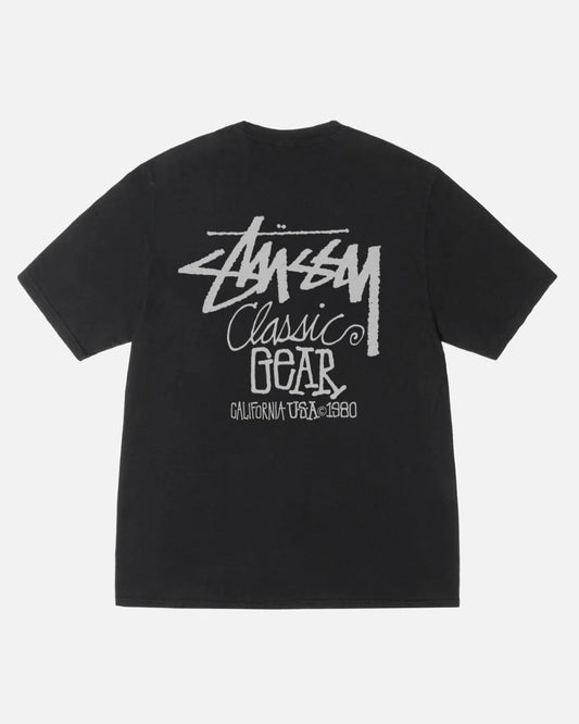 Stussy Classic Gear Tee Pigment Dyed Black