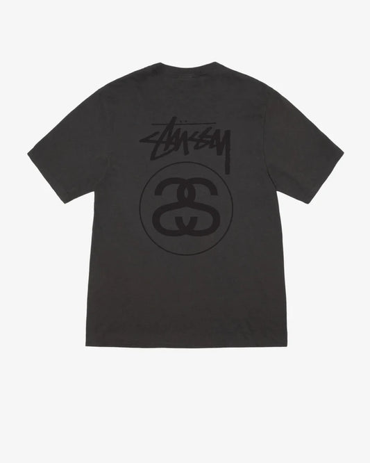 Stussy Stock Link Tee Pigment Dyed Faded Black-Empxre Boutique