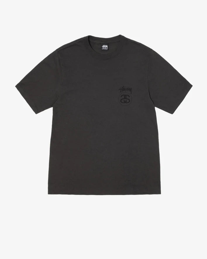 Stussy Stock Link Tee Pigment Dyed Faded Black-Empxre Boutique