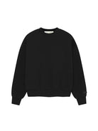 Fear of God Essentials Classic Crewneck Sweatshirt Jet Black-Hoodies-Empxre Boutique