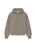 Fear of God Essentials Classic Fit Fleece Zip-Up Hoodie Homestead Heather-Hoodies-Empxre Boutique