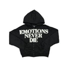 Mixed Emotions END Rhinestone Hoodie Black-Empxre Boutique