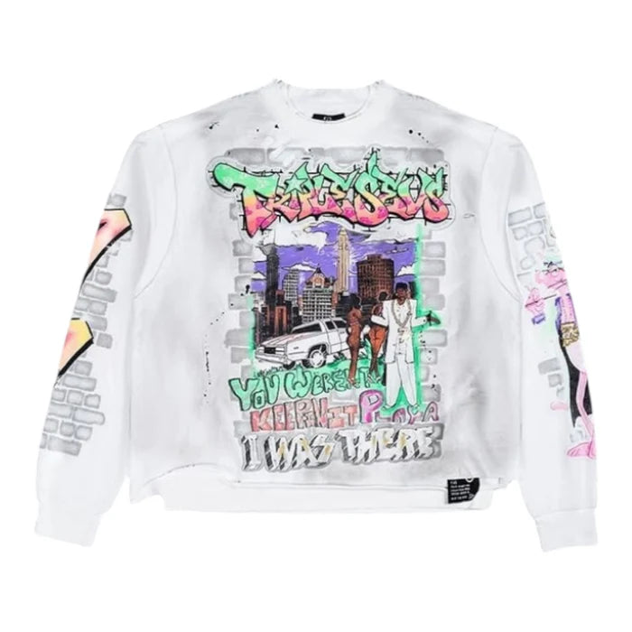 Triple Sevens Player LS Tee White-Empxre Boutique