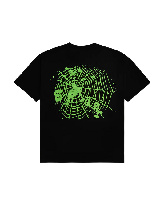 Sp5der x UY SCUTI Tee Black/Green-Empxre Boutique
