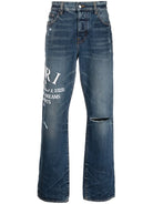 AMIRI Indigo Embroidered Jeans-Empxre Boutique