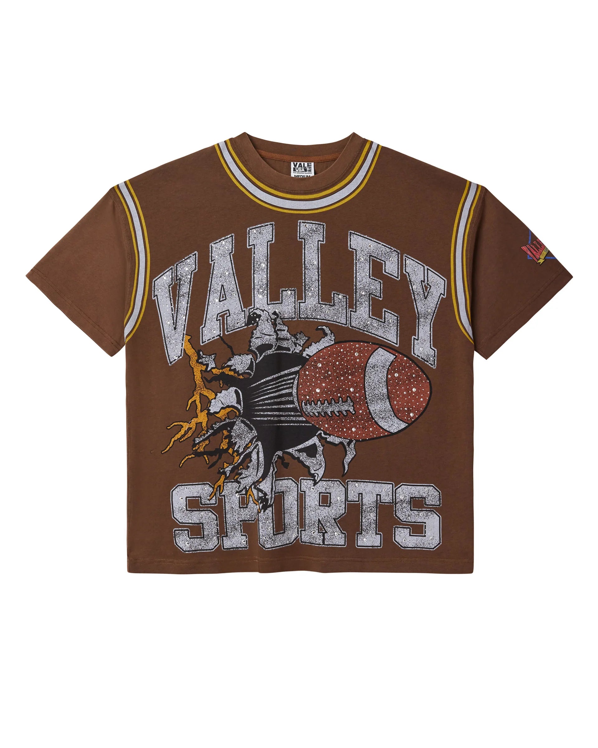 Vale Forever Bling Tee Chocolate Brown-Empxre Boutique