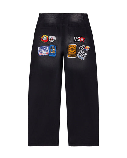 Vale Forever Black 1980's Painters Jeans