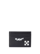 Off White Black Jitney Quote Card Holder-Empxre Boutique