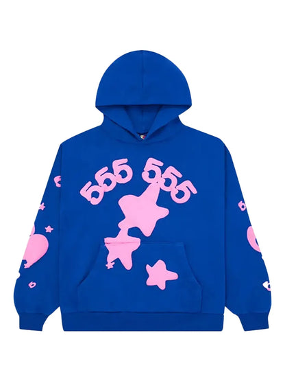 Sp5der Blue Beluga Hoodie-Empxre Boutique