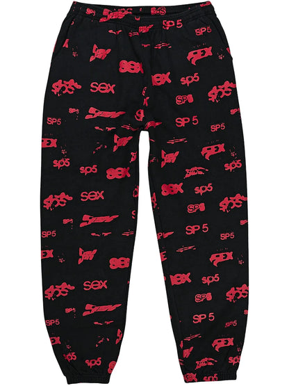 Sp5der Sex AOP Sweatpants Black