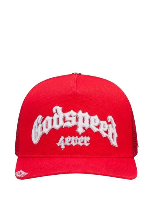 Godspeed Forever Trucker Hat Red-Empxre Boutique