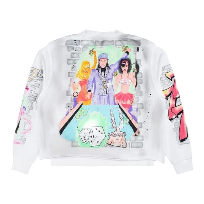 Triple Sevens Player LS Tee White-Empxre Boutique