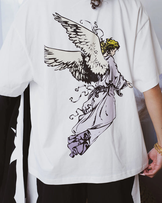 We Are Righteous Angel Tee White