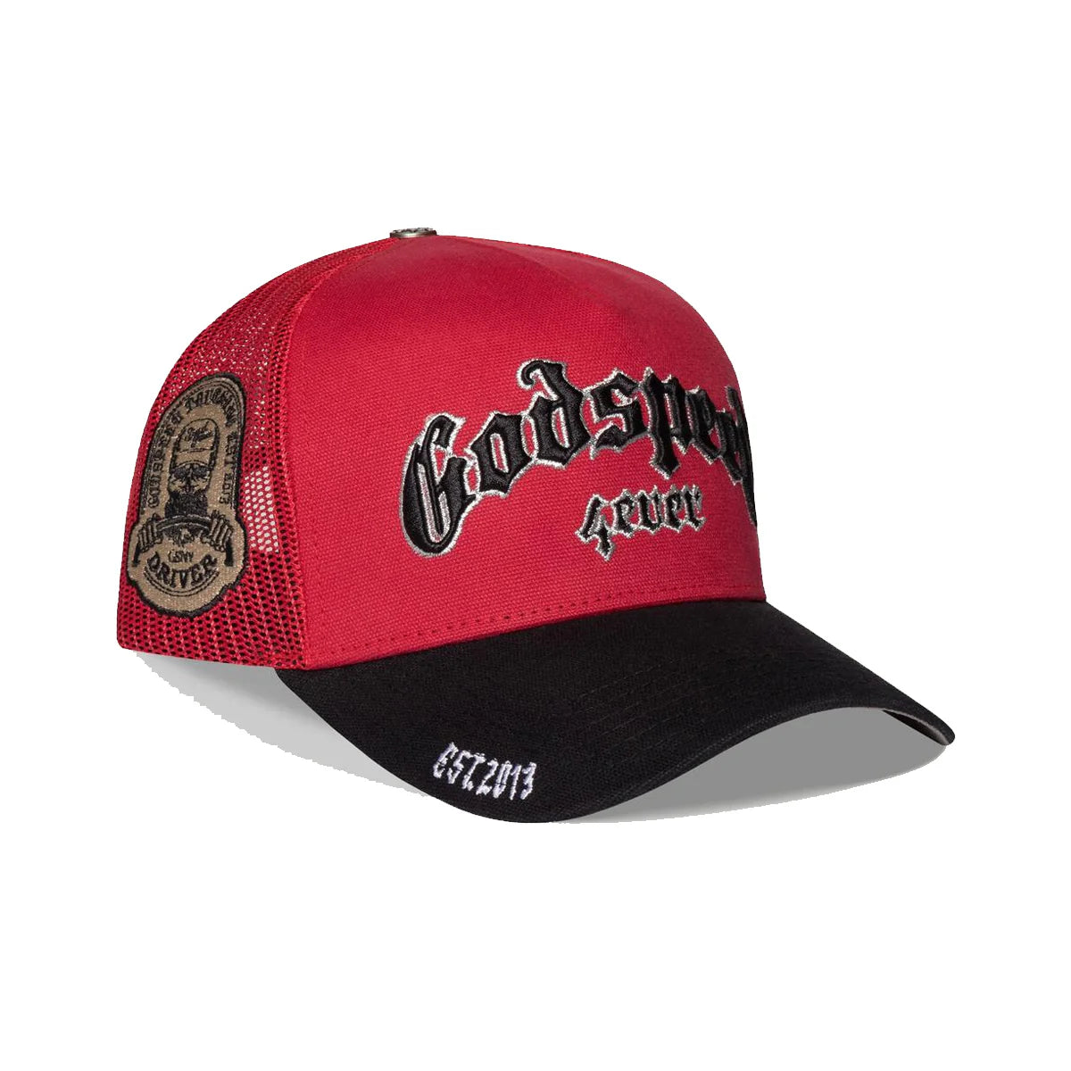 Godspeed Forever Trucker Red/Black-Empxre Boutique