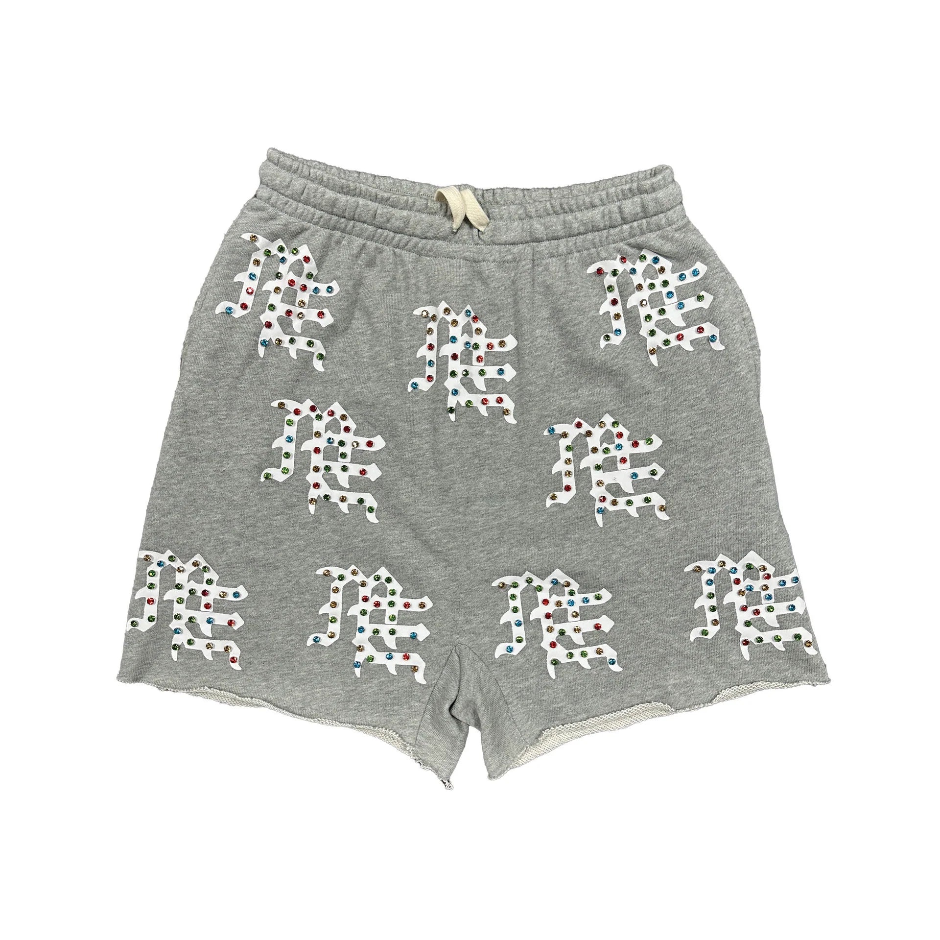 Mixed Emotions GREY ME LOGO SHORTS-Empxre Boutique