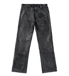 Triple Sevens Logo Leather Pant Black-Jeans-Empxre Boutique