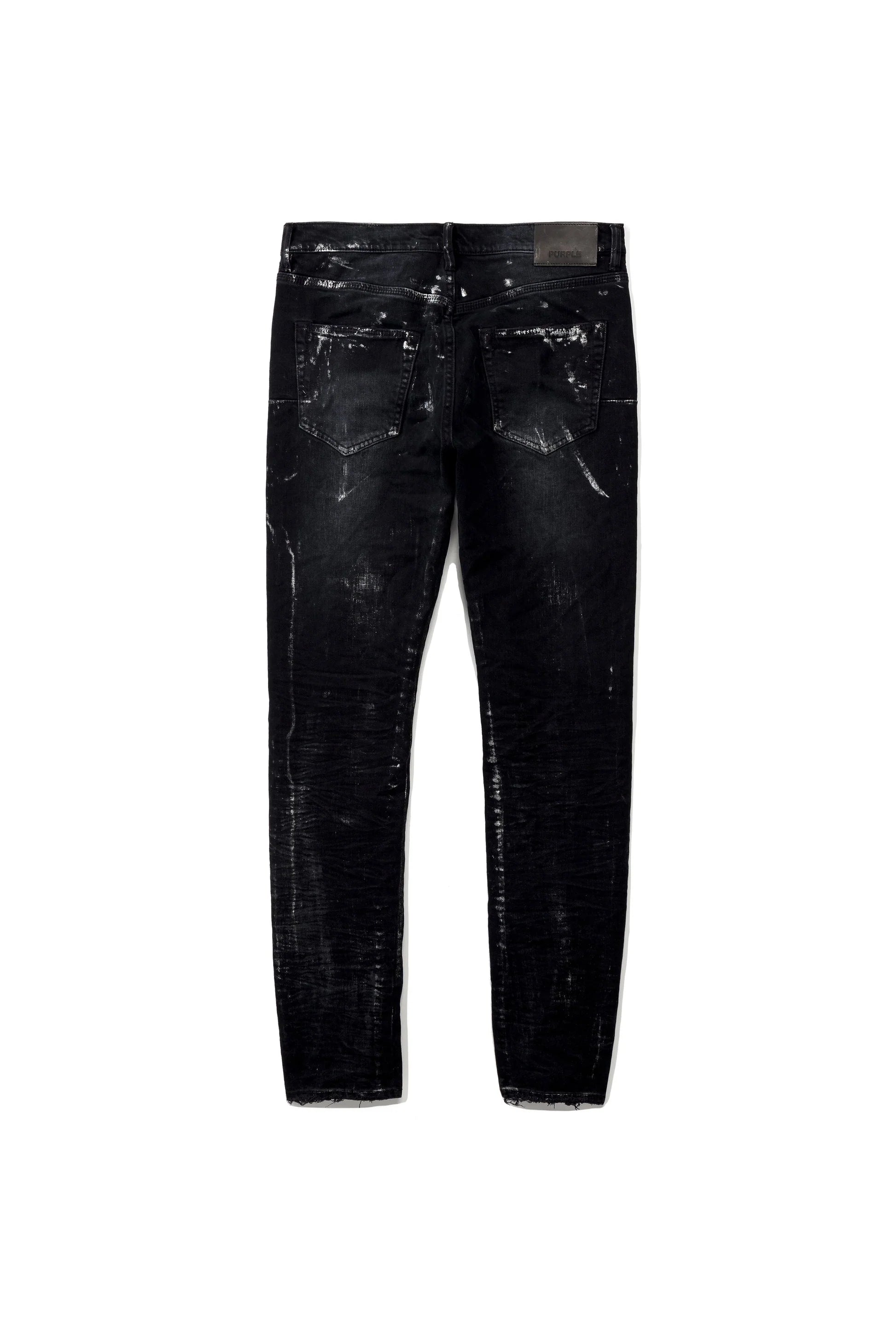Purple Brand Black Wash Coated Silver Jeans-Empxre Boutique