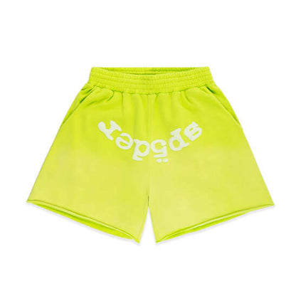 Sp5der OG Web V2 Sweatshort Acid Green