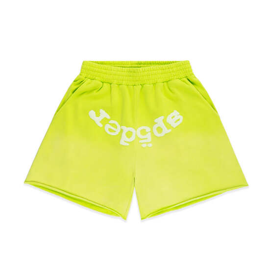 Sp5der OG Web V2 Sweatshort Acid Green-Empxre Boutique