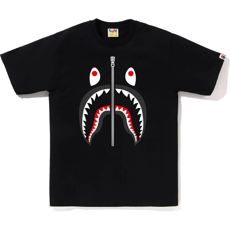 Bape Space Camo Shark Tee Black