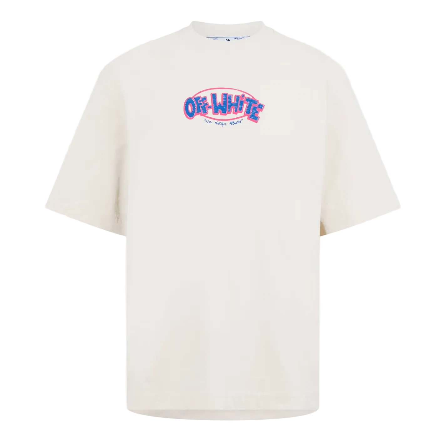 Off-White Iconic Motif Arrow Beige Tee-Tees-Empxre Boutique