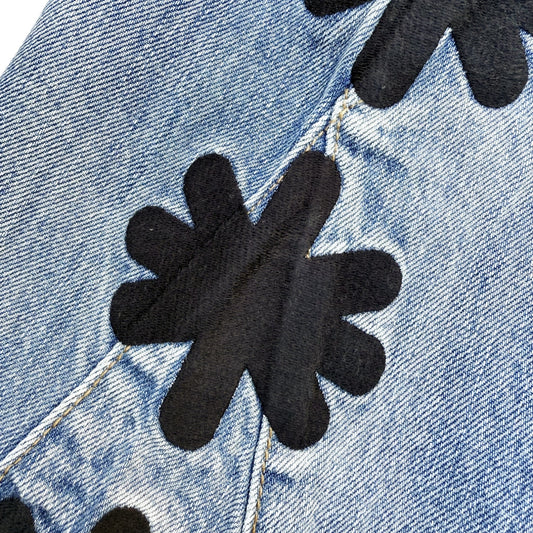LOSTSHDWS Sun Logo Denim Black on Blue