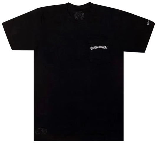 Chrome Hearts Scroll Logo Pocket Tee 'Black' (Pre-Owned)