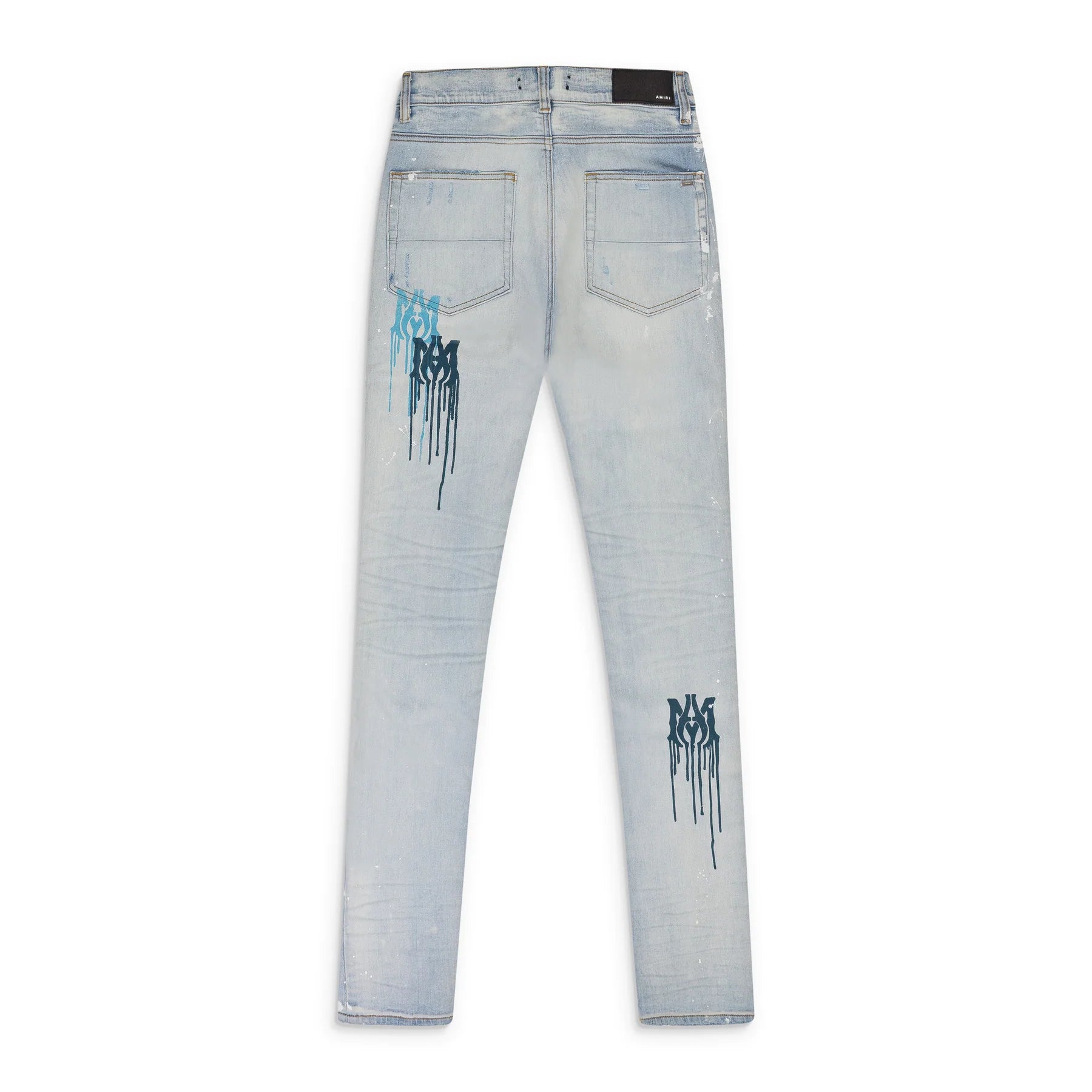 Amiri Light Indigo MA Drip Skinny Jeans-Empxre Boutique