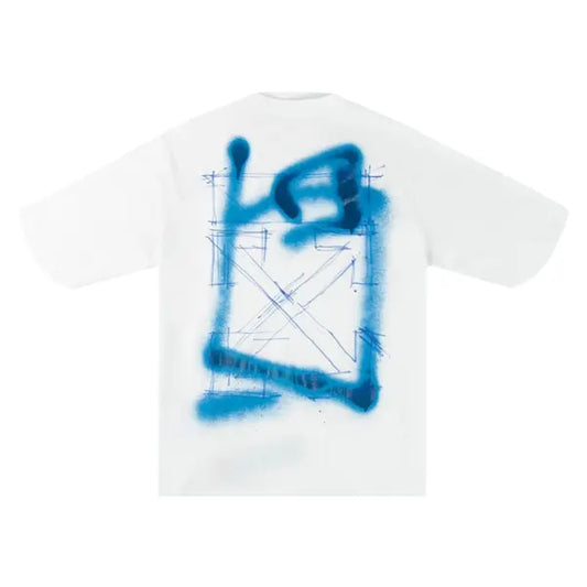 Off-White Spray Marker Skate Tee White Blue (Pre-Owned)