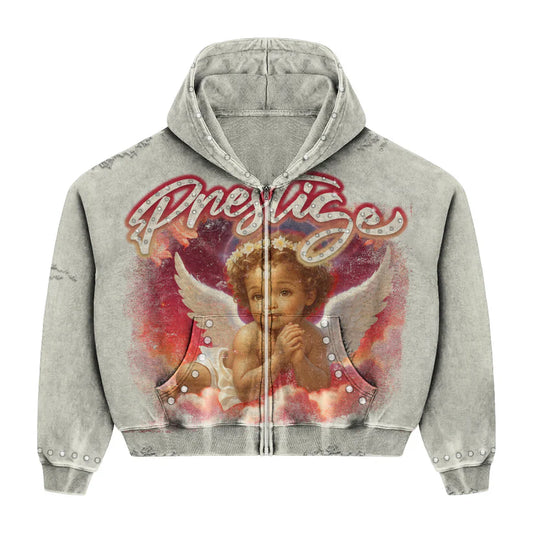 Prestige Angel Hoodie White-Empxre Boutique