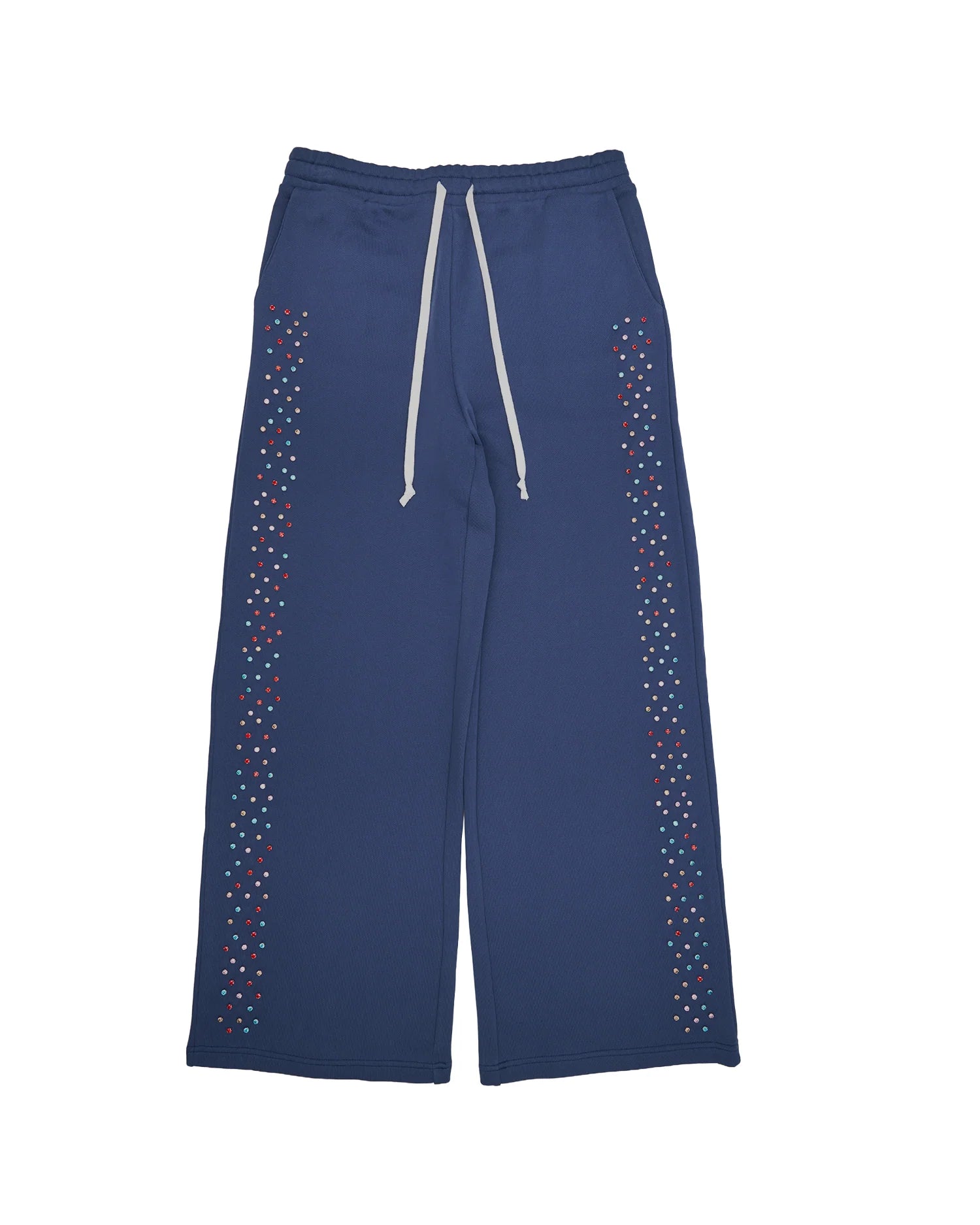 AZVA Studios Navy Crystal Cactus Pants-Sweatpants-Empxre Boutique