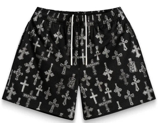 BRAVEST STUDIOS CROSSES SHORT BLACK-Empxre Boutique