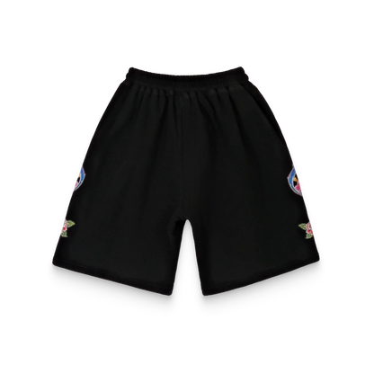We Are Righteous Risen King Sweat Shorts Black