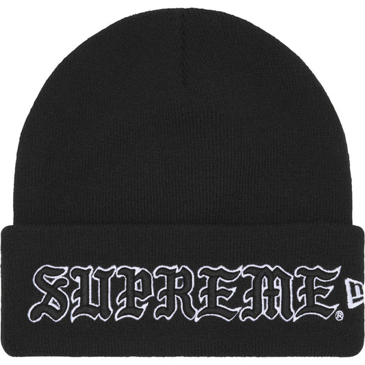 Supreme New Era® Old English Beanie Black
