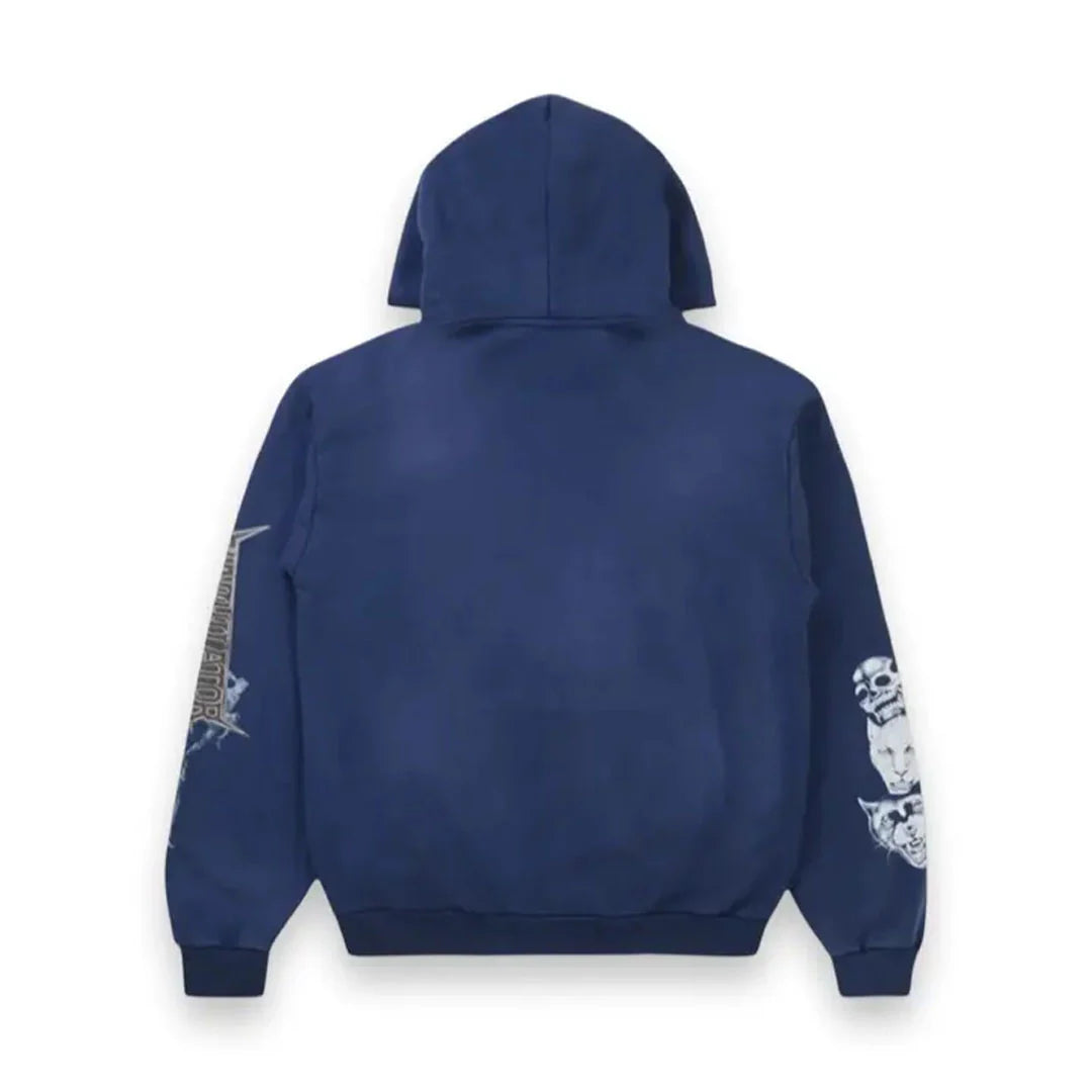 Travis Scott NYC Metlife Utopia Blue Washed Hoodie