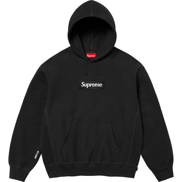 Supreme Box Logo Hooded Sweatshirt (FW25) Black-Hoodies-Empxre Boutique